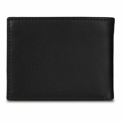 Eddie Bauer EB Signature Logo Leather Flip ID Bifold Wallet
