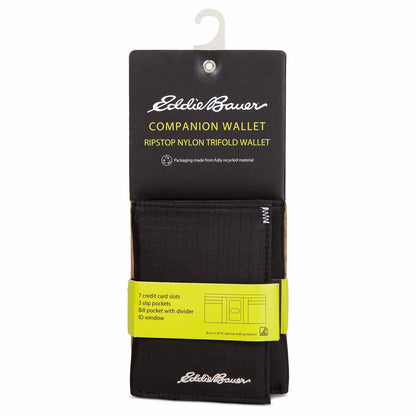 Eddie Bauer Companion Ripstop Nylon Trifold Wallet