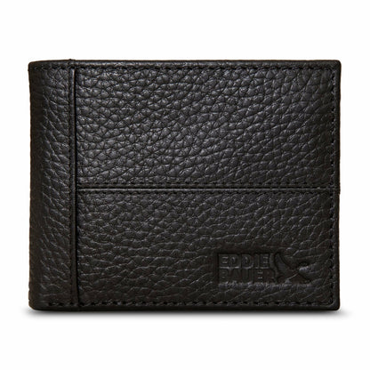 Eddie Bauer EXTRA CAPACITY RUGGED LEATHER BIFOLD WITH FLIP ID