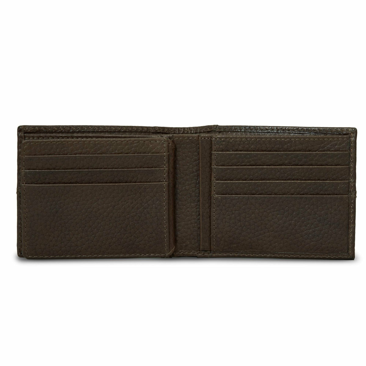 Eddie Bauer EXTRA CAPACITY RUGGED LEATHER BIFOLD WITH FLIP ID