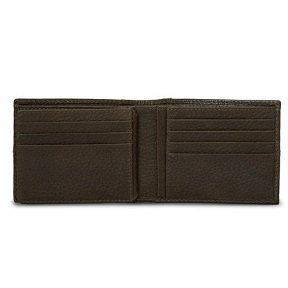 Eddie Bauer EXTRA CAPACITY RUGGED LEATHER BIFOLD WITH FLIP ID