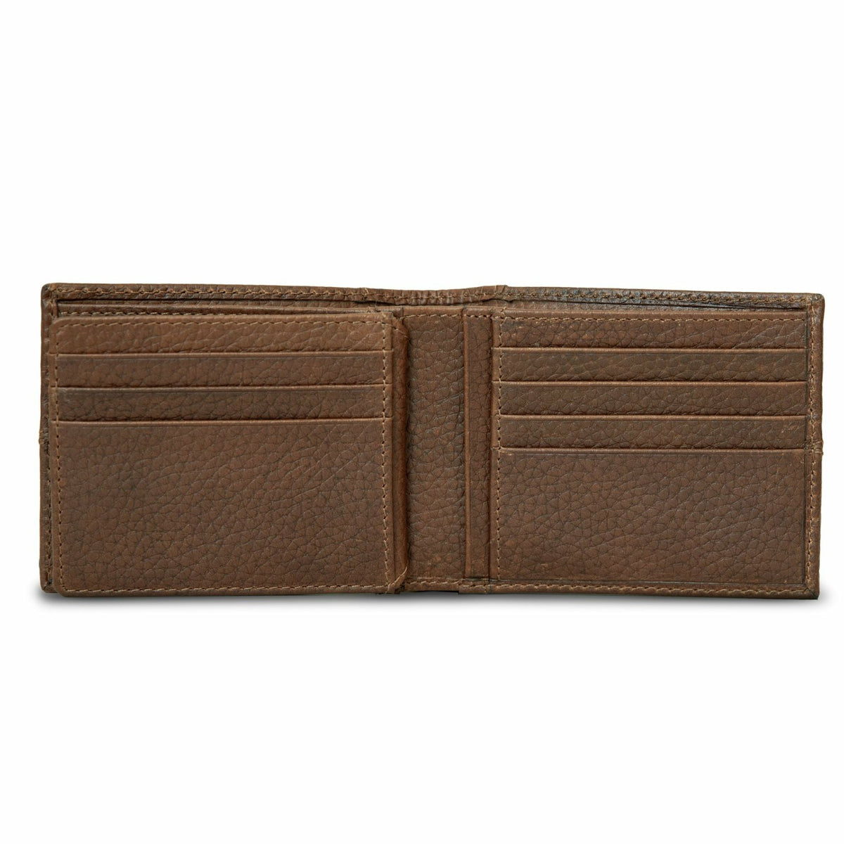 Eddie Bauer EXTRA CAPACITY RUGGED LEATHER BIFOLD WITH FLIP ID