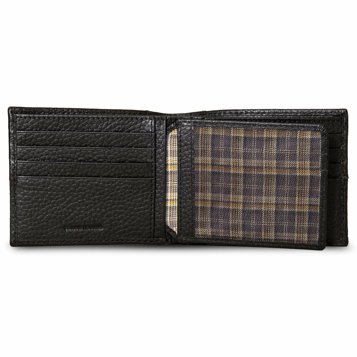 Eddie Bauer EXTRA CAPACITY RUGGED LEATHER BIFOLD WITH FLIP ID