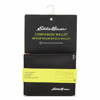 Eddie Bauer Companion Ripstop Nylon Bifold Wallet