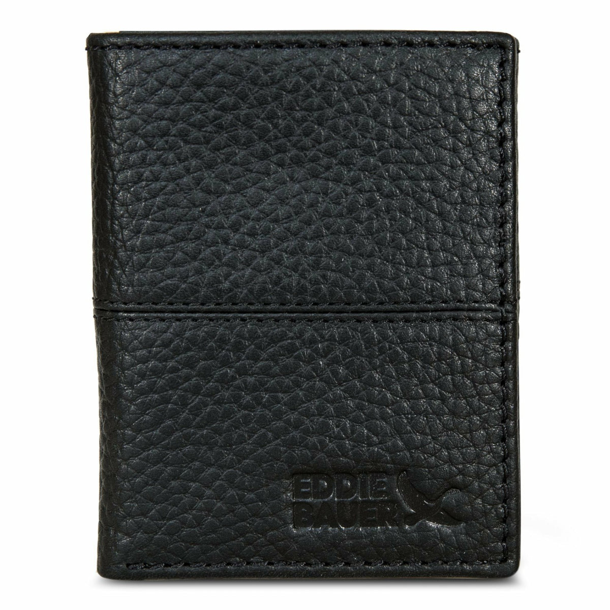 Eddie Bauer EXTRA CAPACITY RUGGED LEATHER TRIFOLD WITH FLIP ID