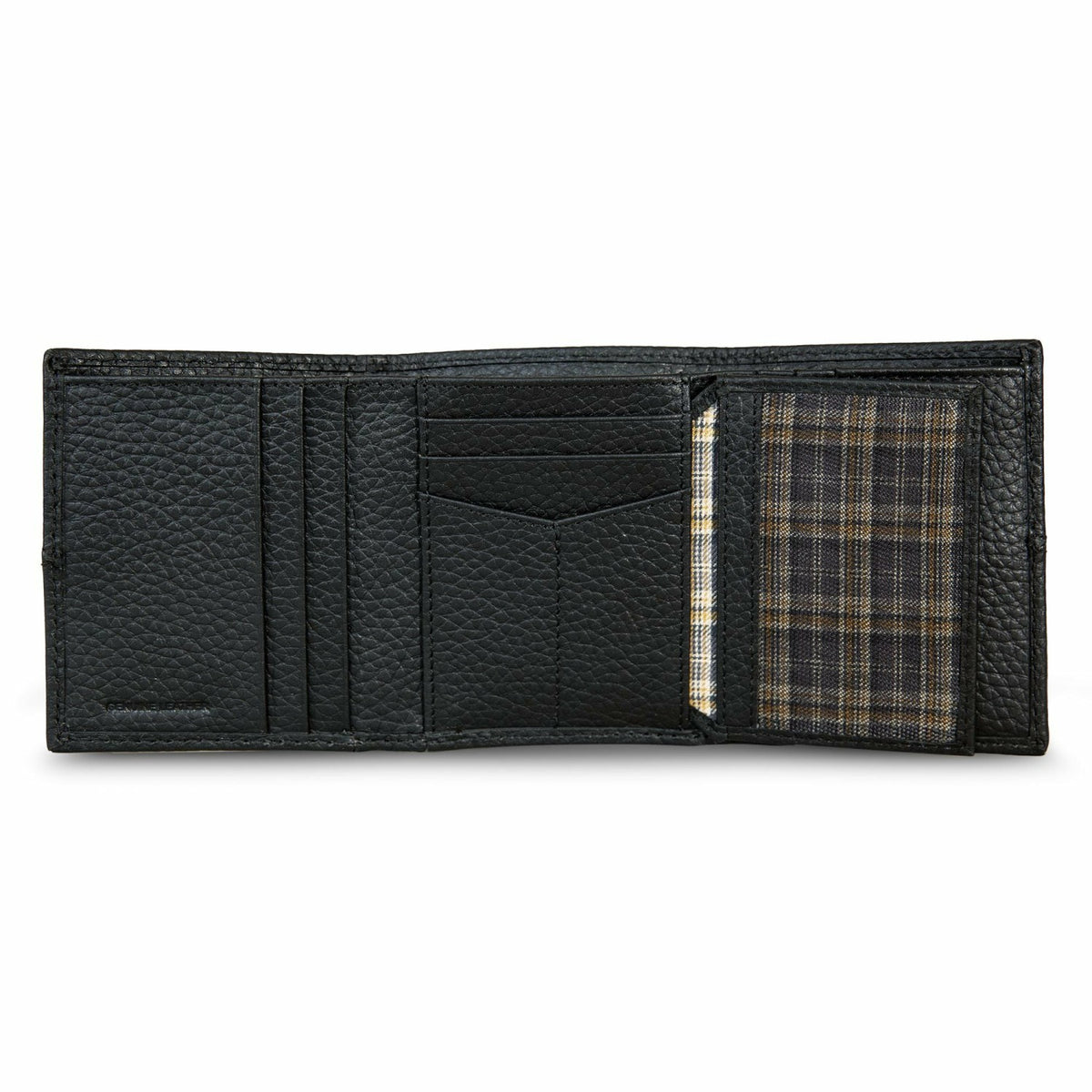 Eddie Bauer EXTRA CAPACITY RUGGED LEATHER TRIFOLD WITH FLIP ID