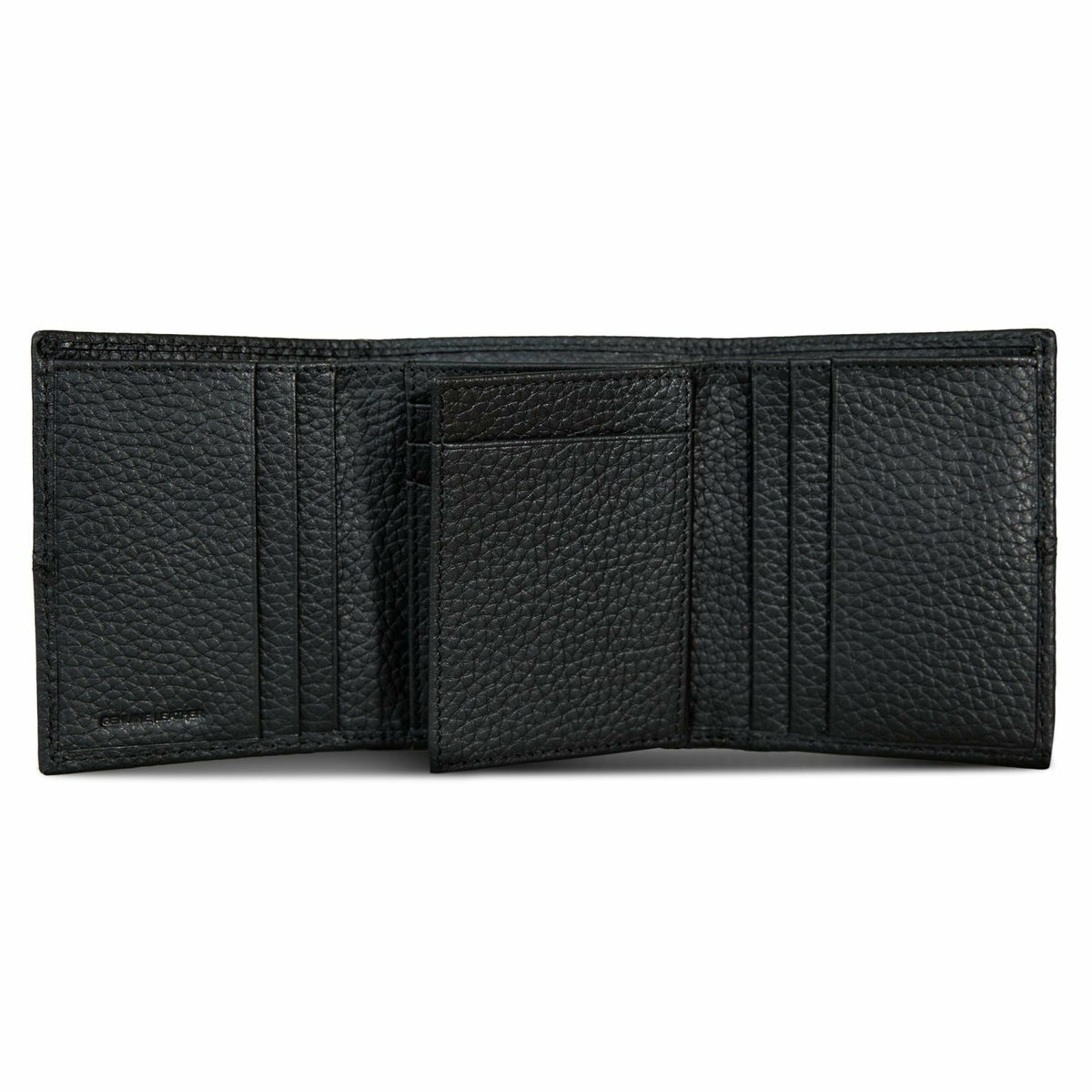 Eddie Bauer EXTRA CAPACITY RUGGED LEATHER TRIFOLD WITH FLIP ID