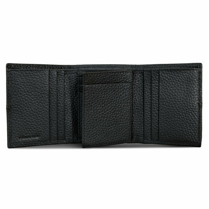 Eddie Bauer EXTRA CAPACITY RUGGED LEATHER TRIFOLD WITH FLIP ID