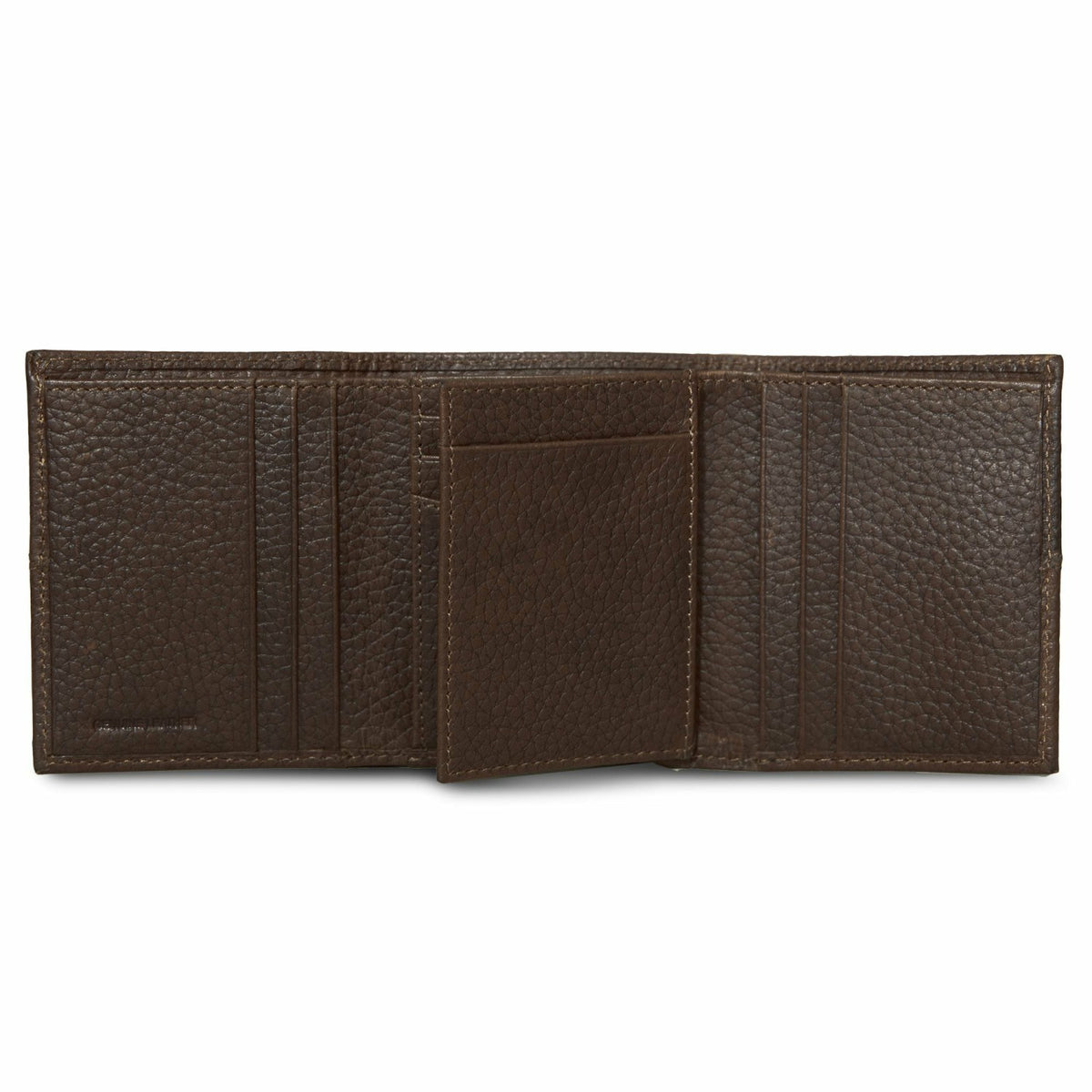 Eddie Bauer EXTRA CAPACITY RUGGED LEATHER TRIFOLD WITH FLIP ID