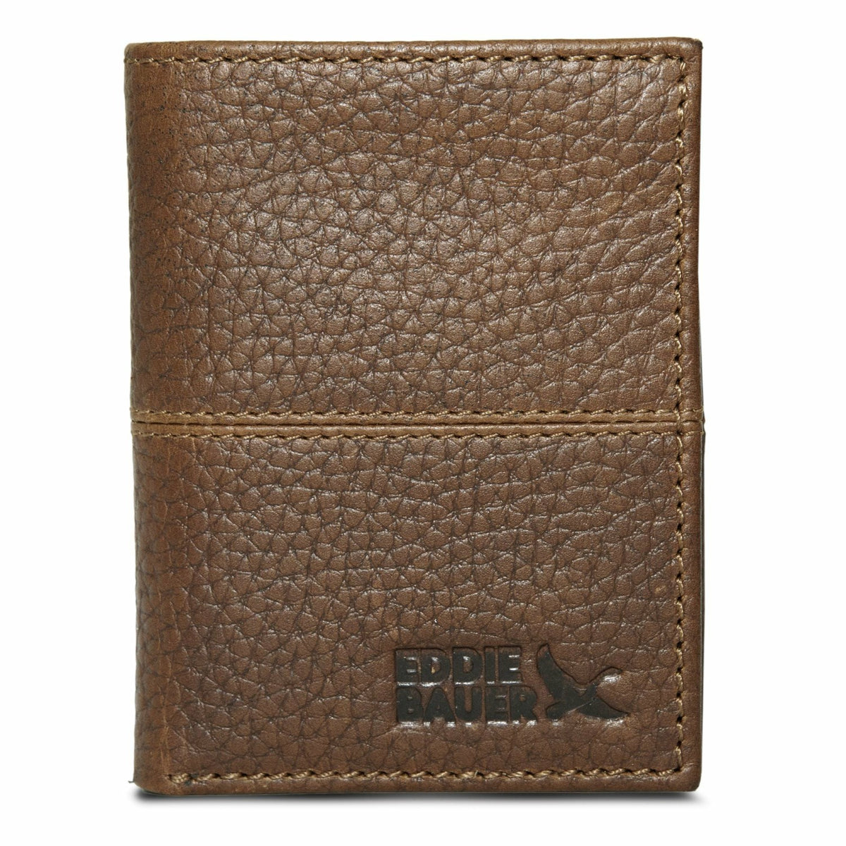 Eddie Bauer EXTRA CAPACITY RUGGED LEATHER TRIFOLD WITH FLIP ID