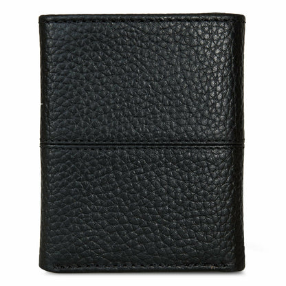 Eddie Bauer EXTRA CAPACITY RUGGED LEATHER TRIFOLD WITH FLIP ID