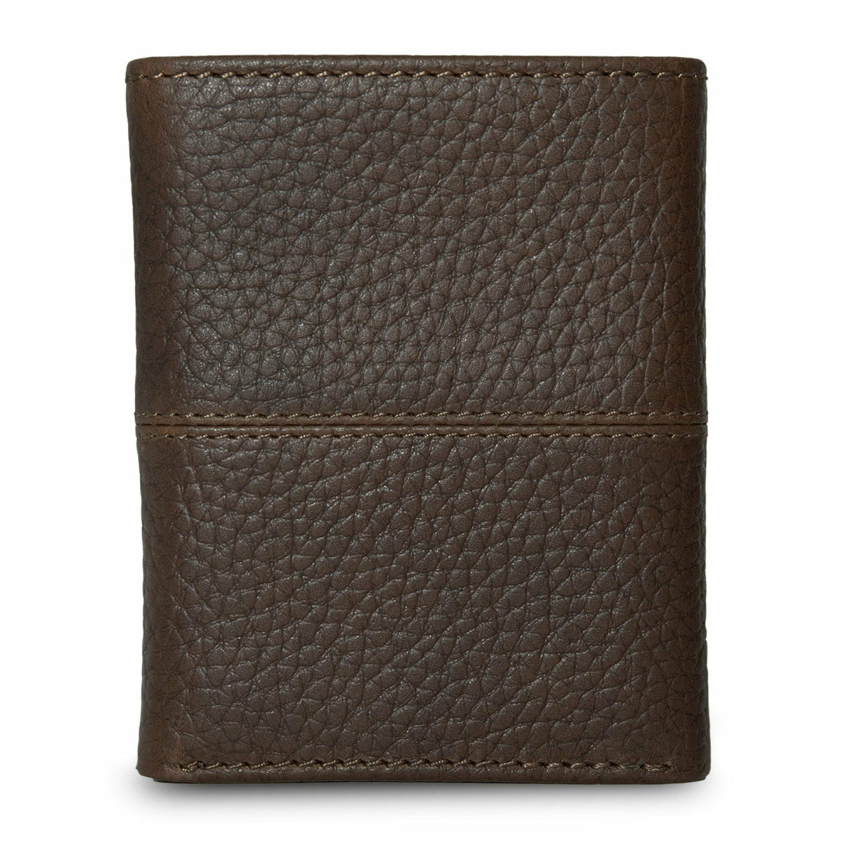 Eddie Bauer EXTRA CAPACITY RUGGED LEATHER TRIFOLD WITH FLIP ID