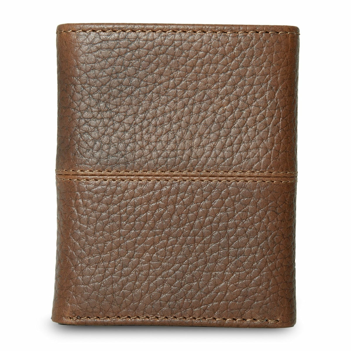 Eddie Bauer EXTRA CAPACITY RUGGED LEATHER TRIFOLD WITH FLIP ID