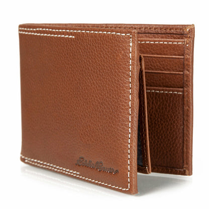 Eddie Bauer EB Signature Top Stitch Leather Passcase Wallet