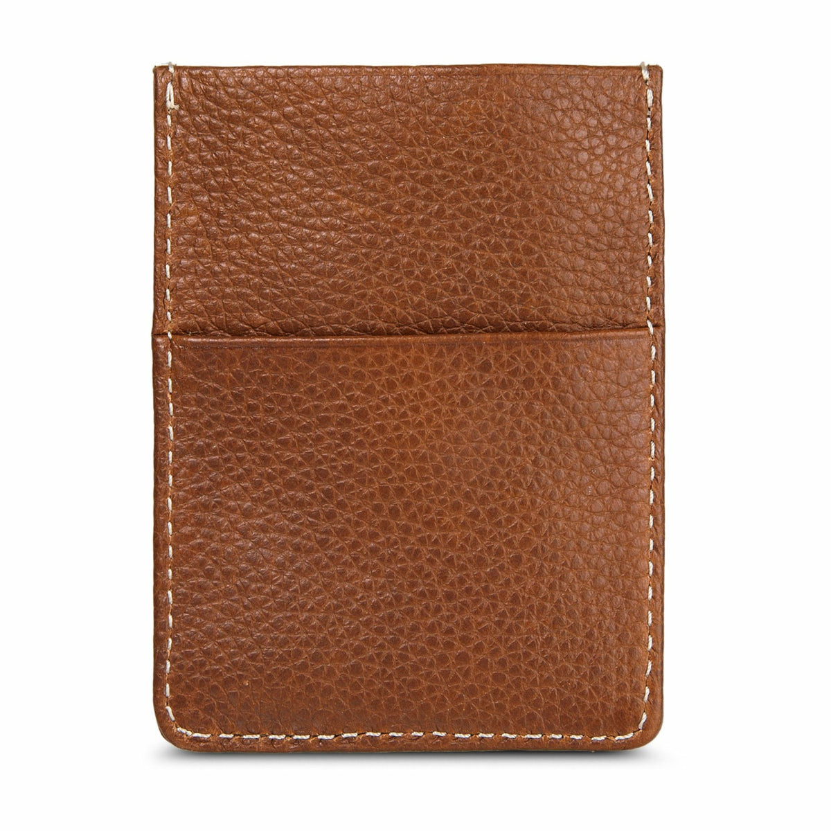 Eddie Bauer EB Signature Top Stitch Magnetic Leather Card Case