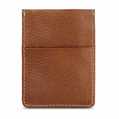 Eddie Bauer EB Signature Top Stitch Magnetic Leather Card Case