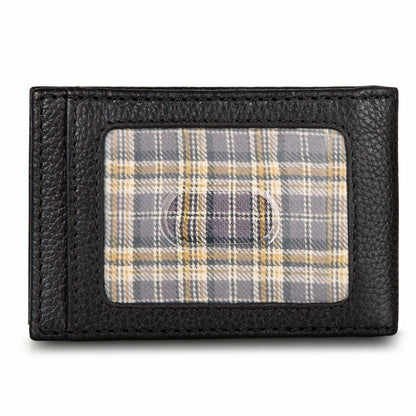 Eddie Bauer EB Signature Logo Leather Bifold with Money Clip Wallet