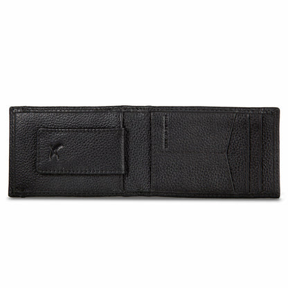 Eddie Bauer EB Signature Logo Leather Bifold with Money Clip Wallet
