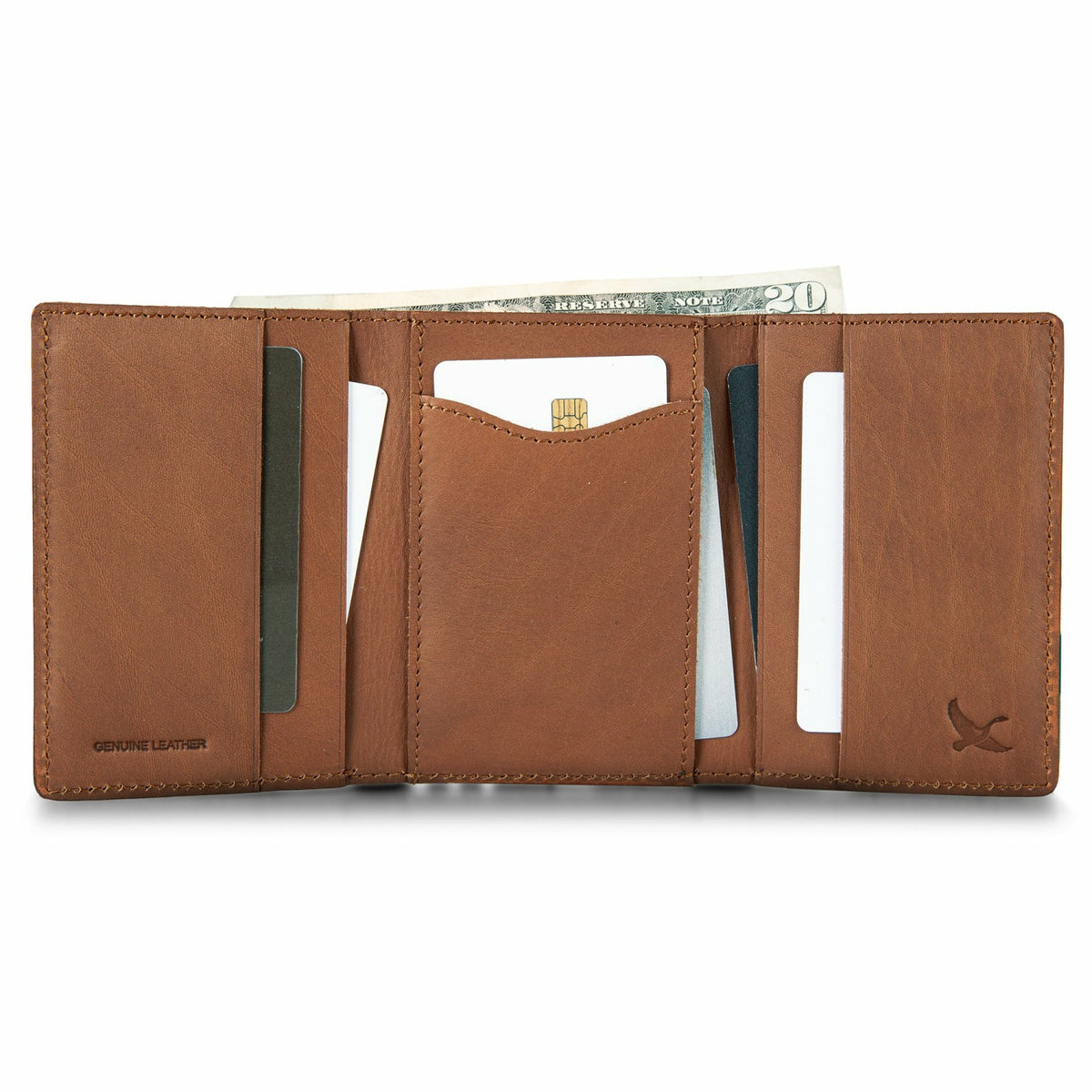 Eddie Bauer EB Outdoor Leather Trifold Wallet