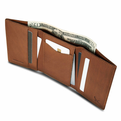 Eddie Bauer EB Outdoor Leather Trifold Wallet