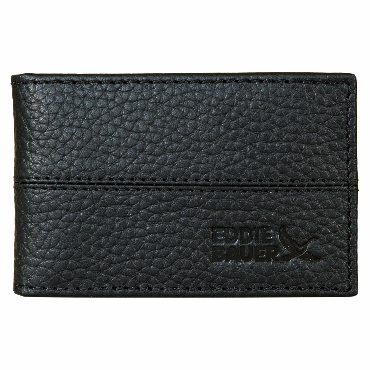 Eddie Bauer RUGGED LEATHER MONEY CLIP BIFOLD WALLET