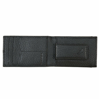 Eddie Bauer RUGGED LEATHER MONEY CLIP BIFOLD WALLET