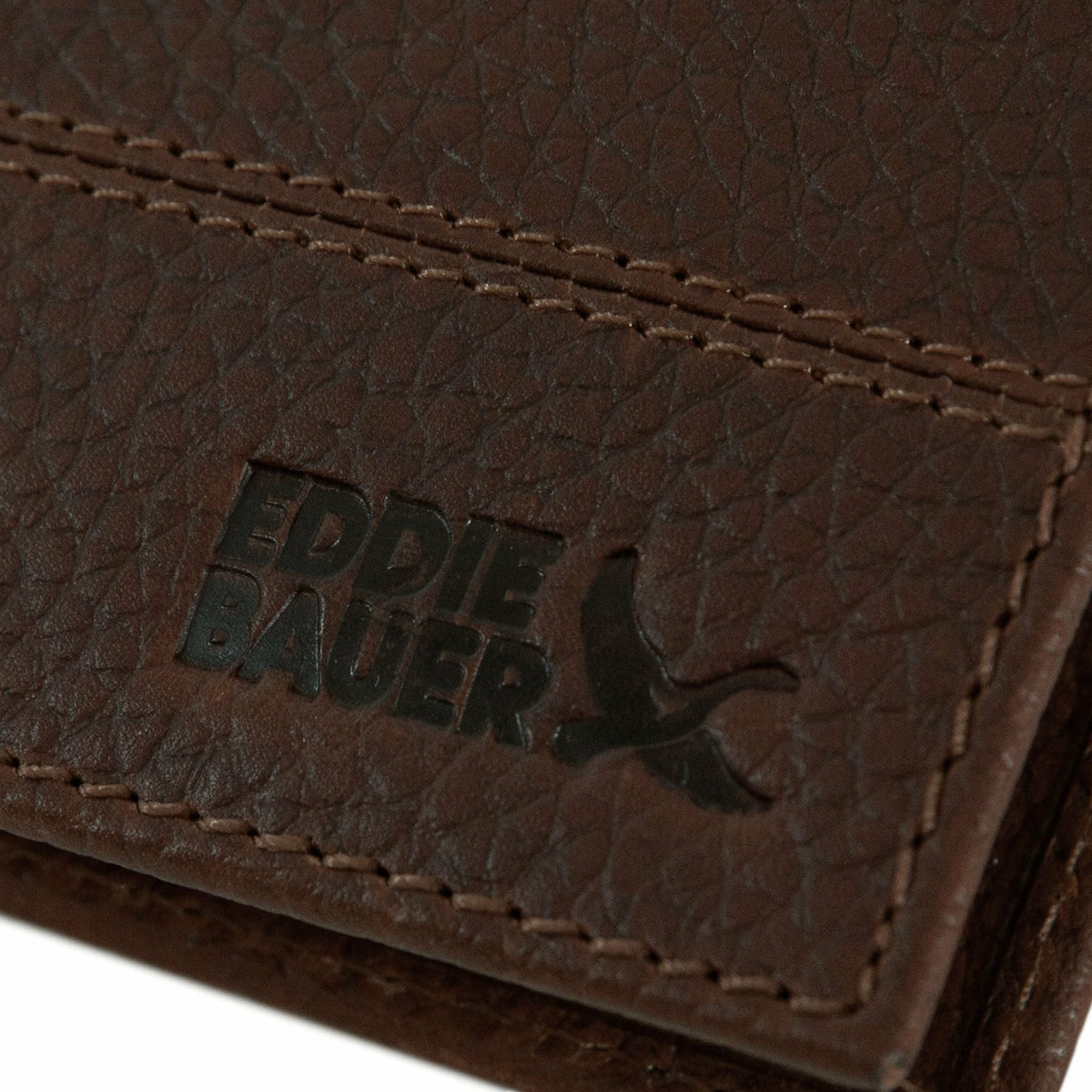 Eddie Bauer RUGGED LEATHER MONEY CLIP BIFOLD WALLET