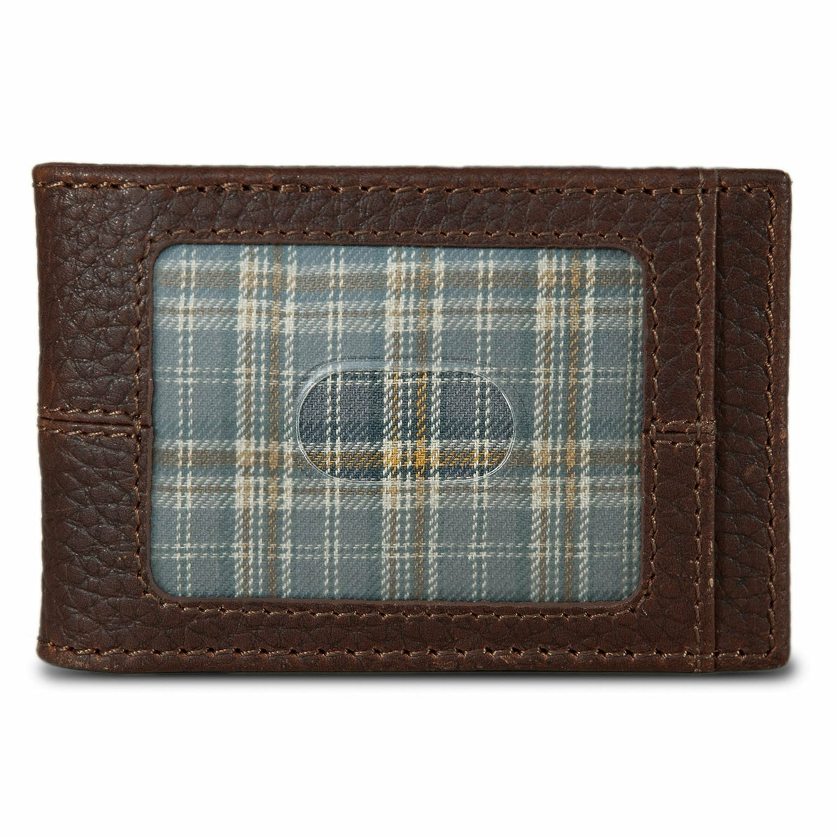Eddie Bauer RUGGED LEATHER MONEY CLIP BIFOLD WALLET