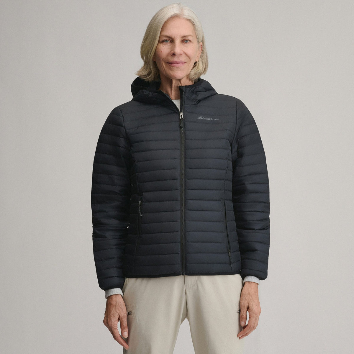 Eddie Bauer Women's Microlight Hooded Down Jacket