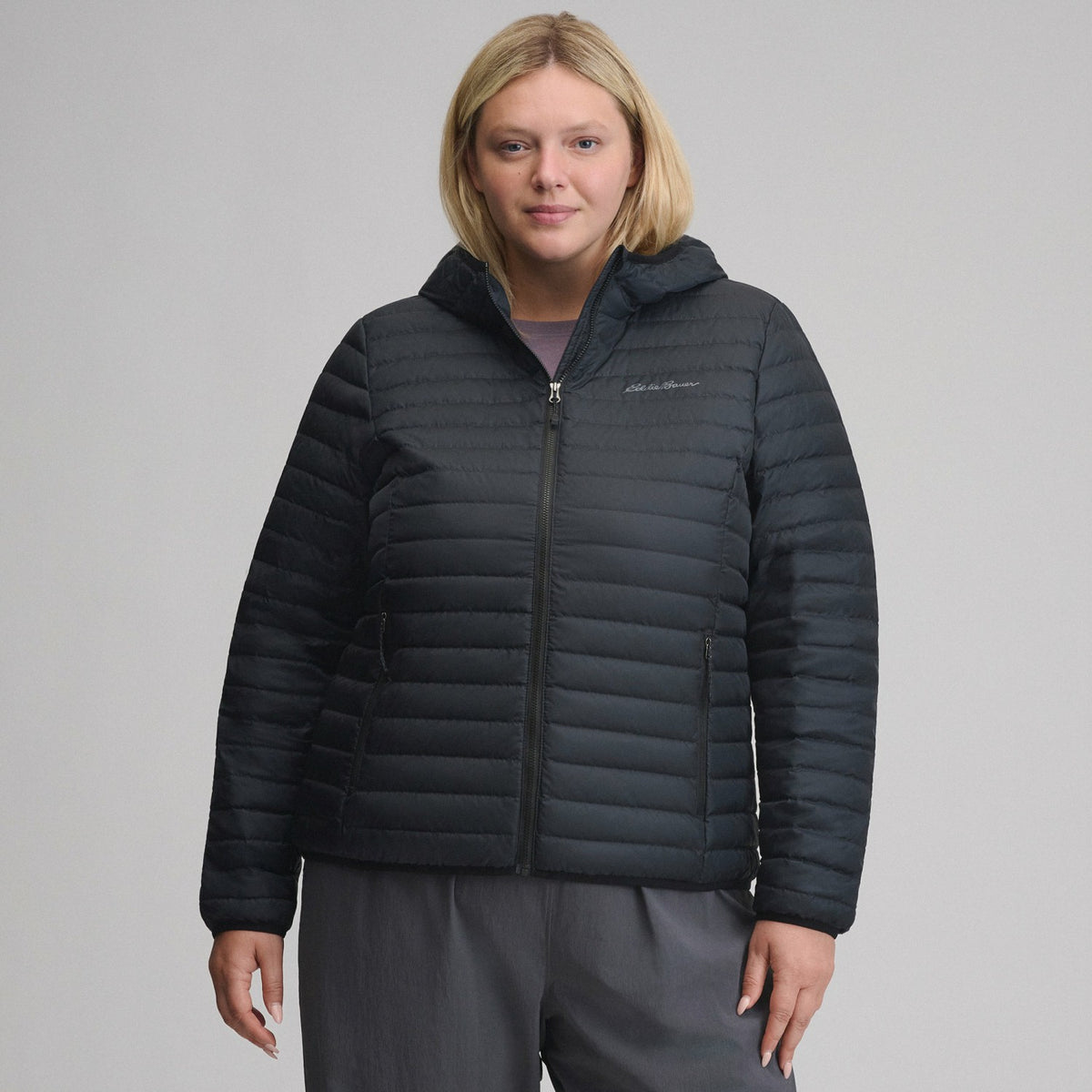 Eddie Bauer Women's Microlight Hooded Down Jacket