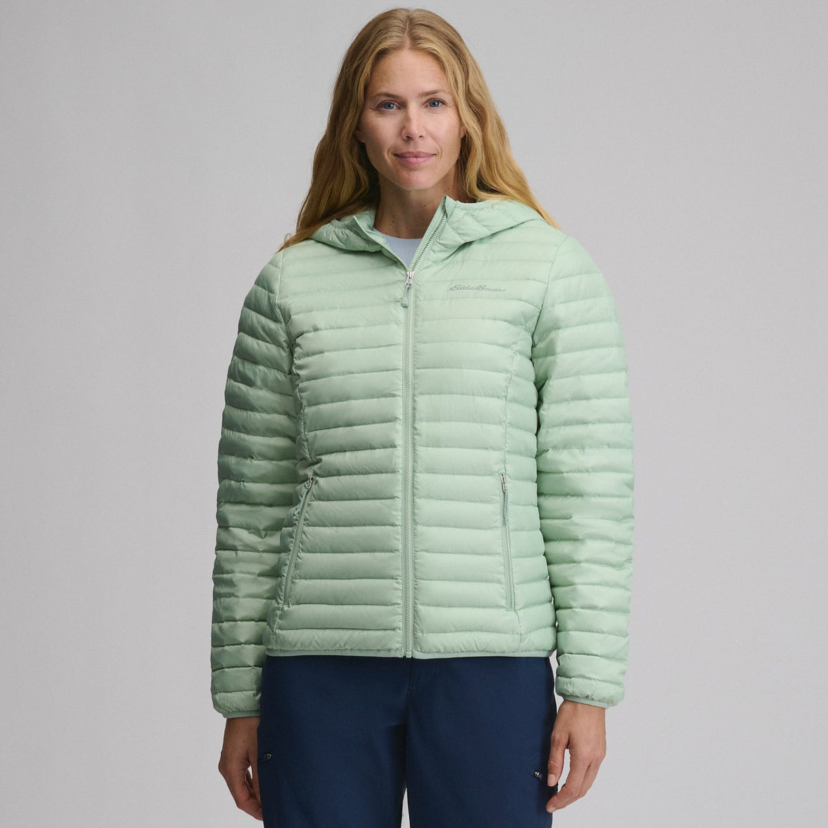 Eddie Bauer Women's Microlight Hooded Down Jacket