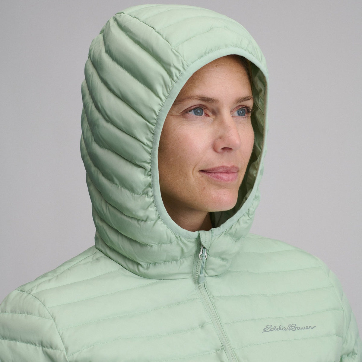 Eddie Bauer Women's Microlight Hooded Down Jacket