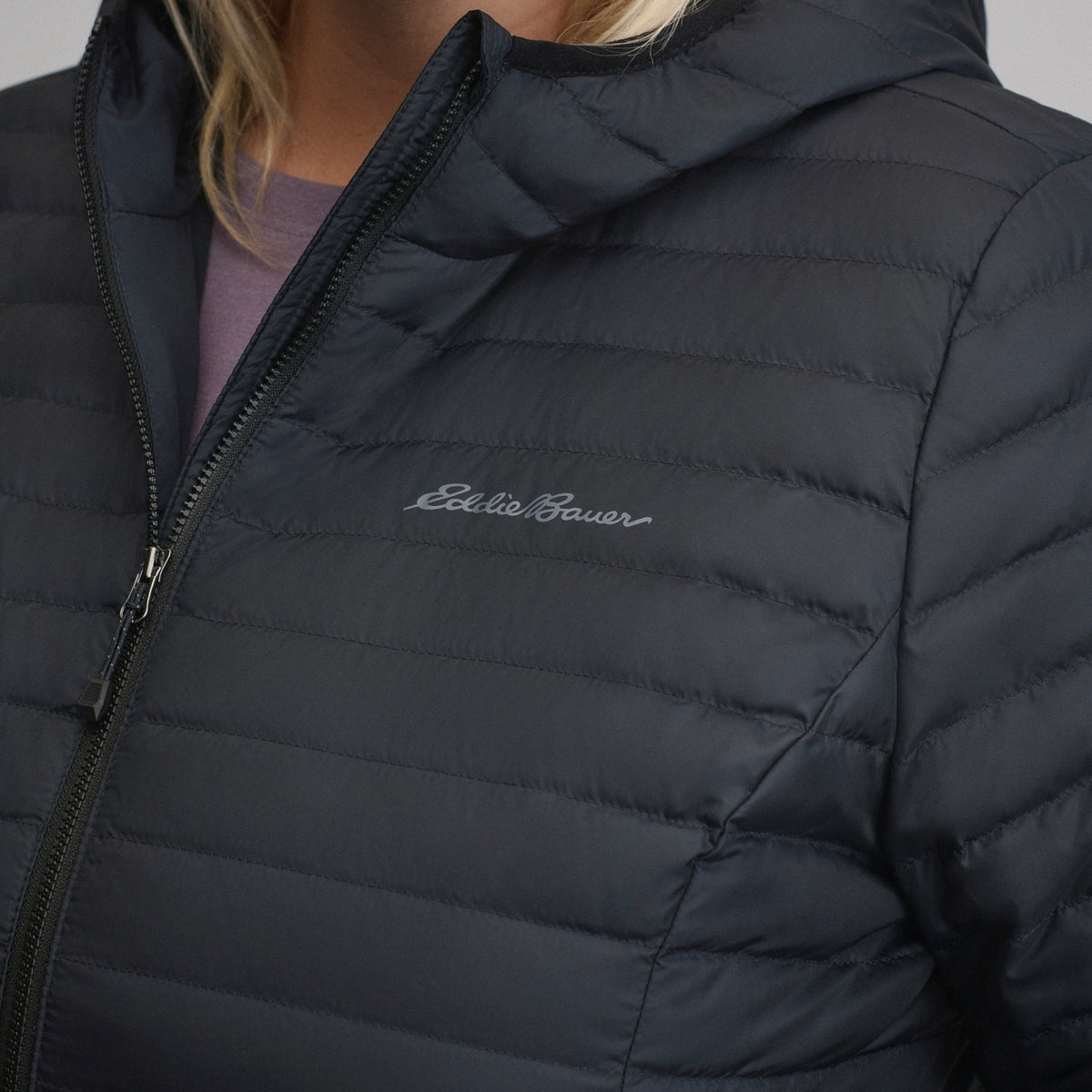 Eddie Bauer Women's Microlight Hooded Down Jacket