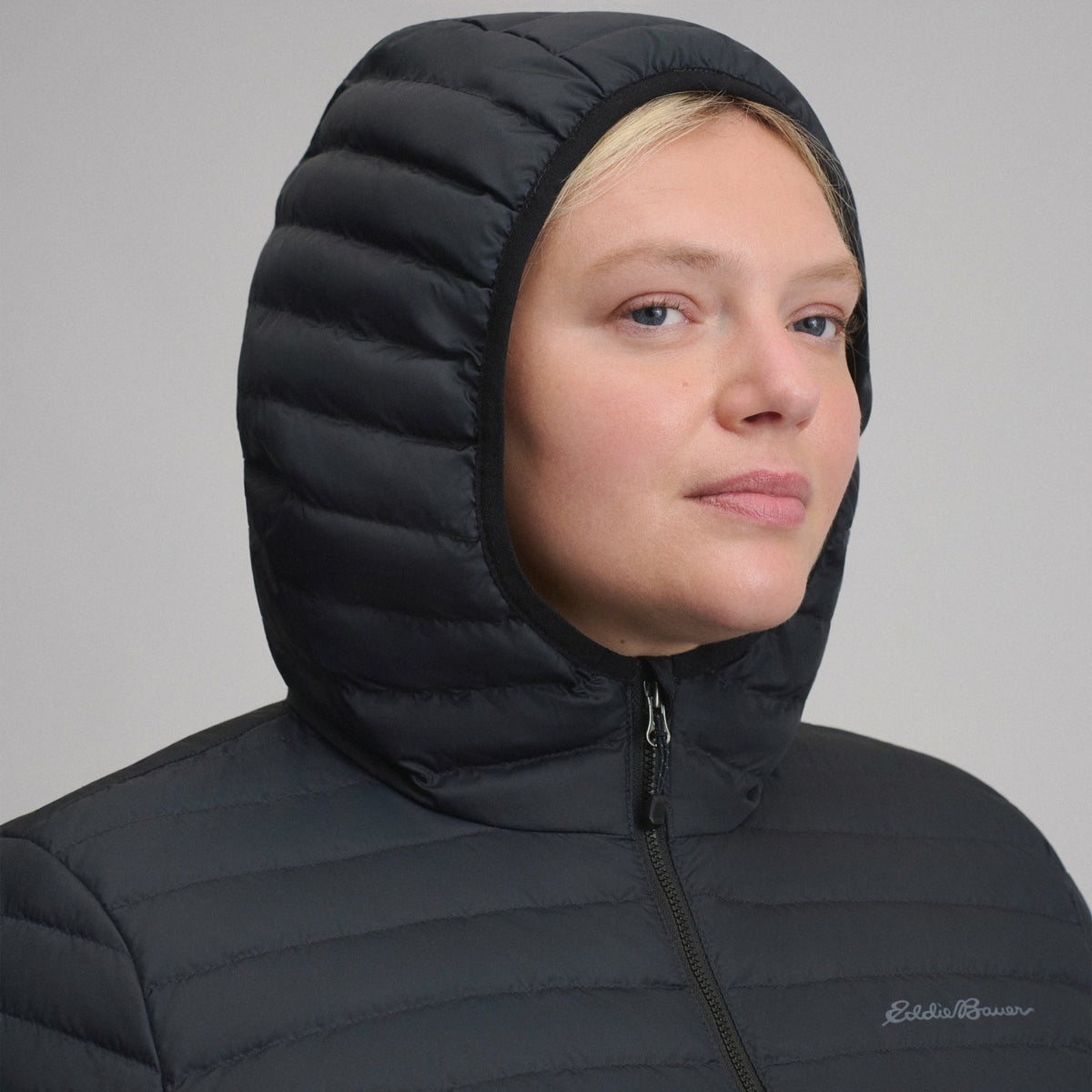 Eddie Bauer Women's Microlight Hooded Down Jacket