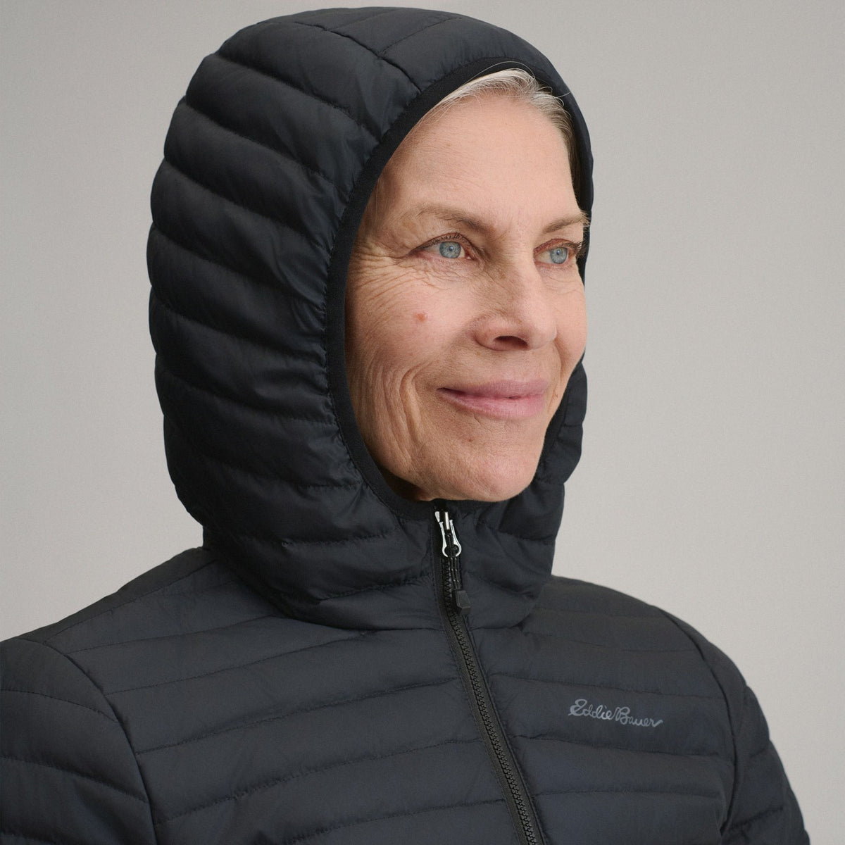 Eddie Bauer Women's Microlight Hooded Down Jacket