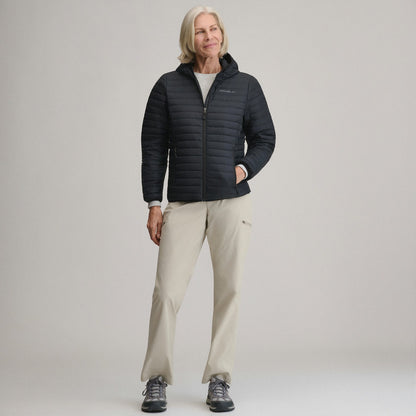 Eddie Bauer Women's Microlight Hooded Down Jacket