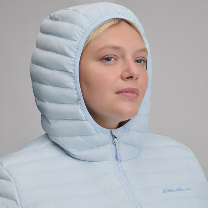 Eddie Bauer Women's Microlight Hooded Down Jacket