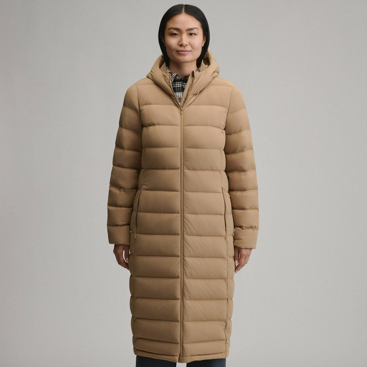 Eddie Bauer Women's EB Stretch Down Hooded Duffle Coat