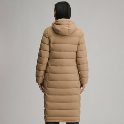 Eddie Bauer Women's EB Stretch Down Hooded Duffle Coat