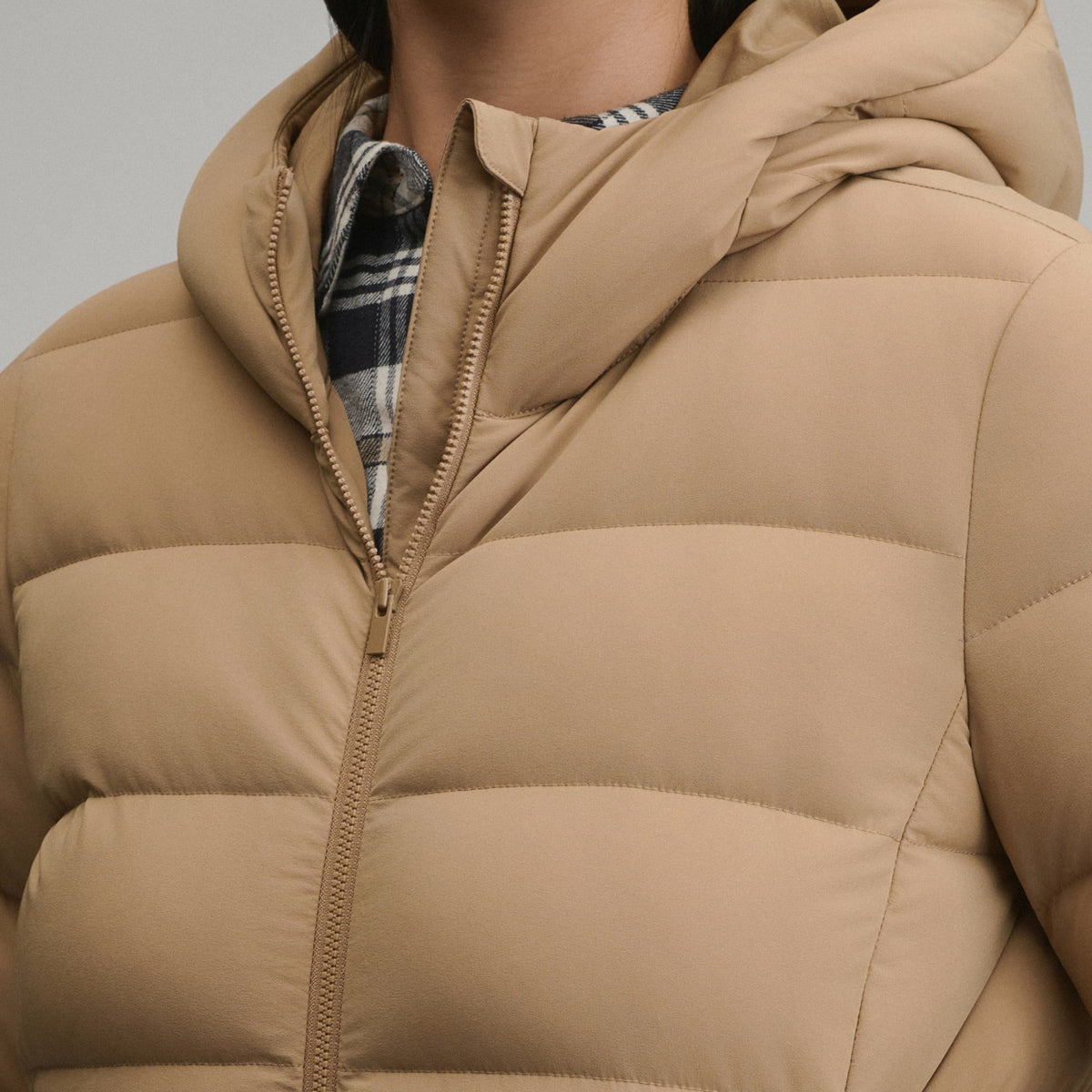 Eddie Bauer Women's EB Stretch Down Hooded Duffle Coat