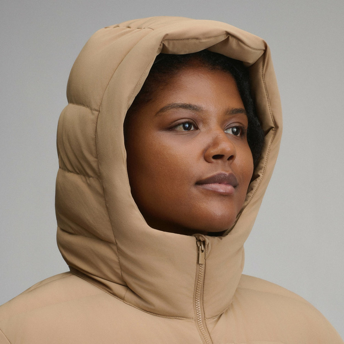 Eddie Bauer Women's EB Stretch Down Hooded Duffle Coat