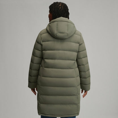 Eddie Bauer Women's EB Stretch Down Hooded Duffle Coat