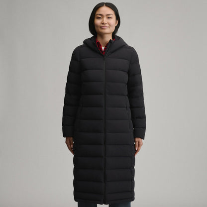 Eddie Bauer Women's EB Stretch Down Hooded Duffle Coat