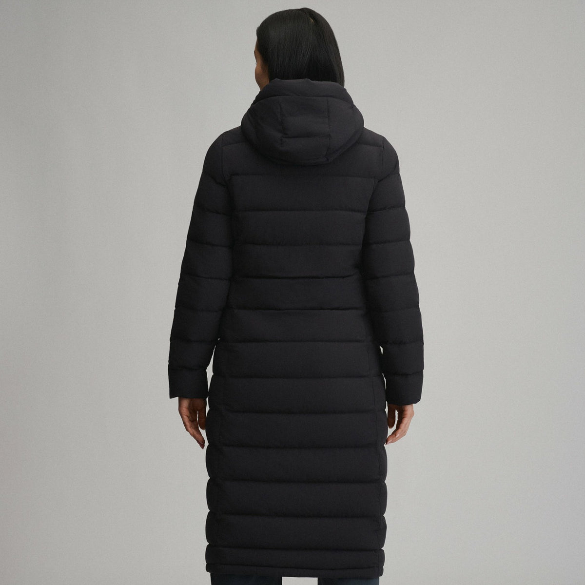 Eddie Bauer Women's EB Stretch Down Hooded Duffle Coat