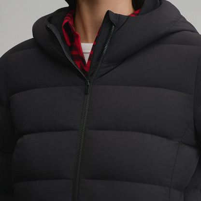 Eddie Bauer Women's EB Stretch Down Hooded Duffle Coat