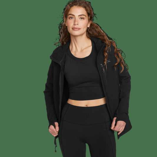 Eddie Bauer Women's Sandstone Backbone Grid Hoodie