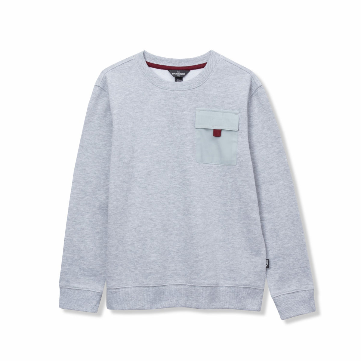 Eddie Bauer Kids Boys Camp Fleece Pocket Crewneck