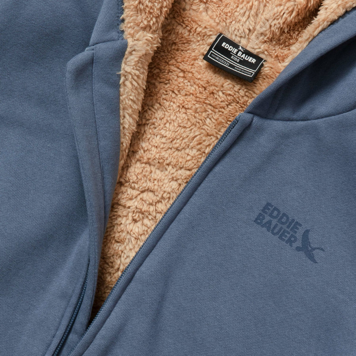 Eddie Bauer Kids Boys Camp Fleece Faux Shearling Hoodie