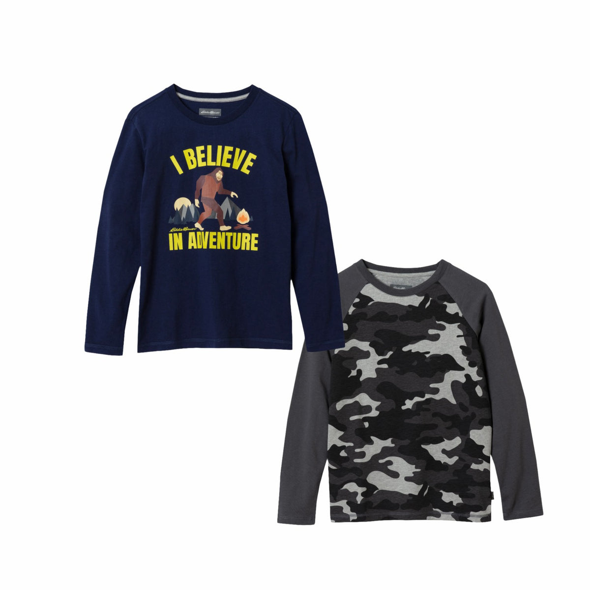 Eddie Bauer Kids Boys Graphic Long-Sleeve T-Shirt - 2 Pack