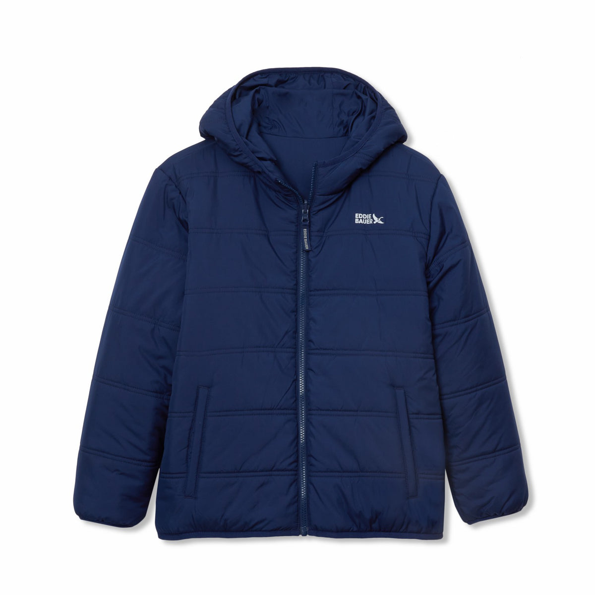 Eddie Bauer Boys Deer Harbor Reversible Hooded Jacket